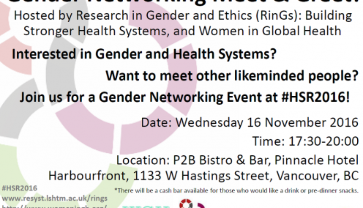 Gender Networking Meet & Greet